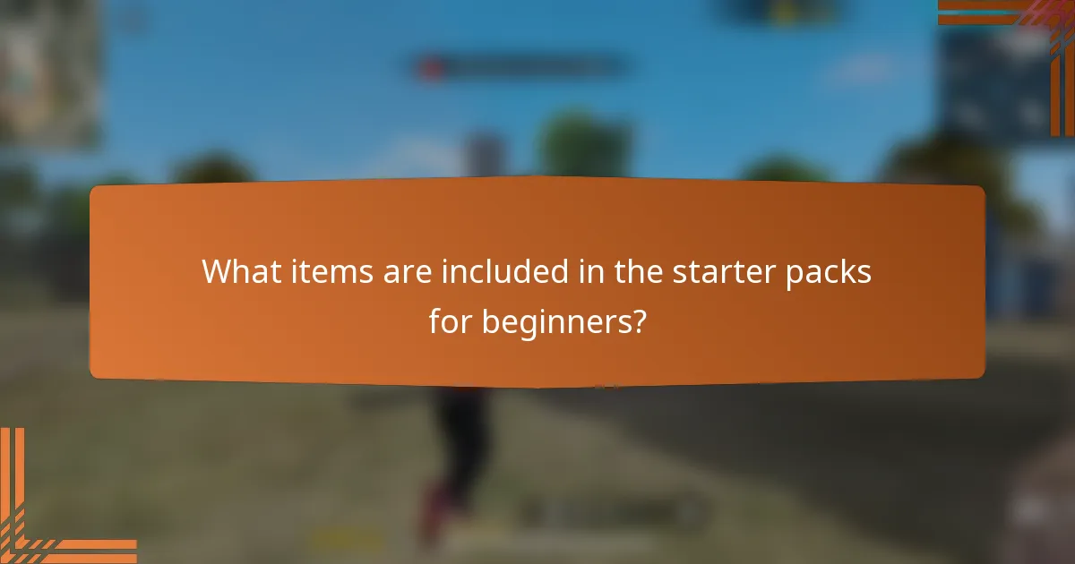 What items are included in the starter packs for beginners?